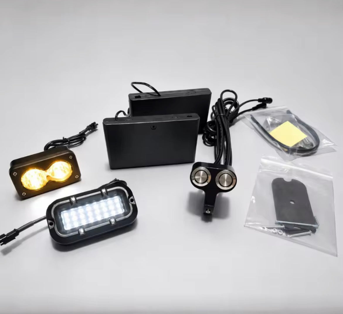 Rocklight + Baja light battery powered