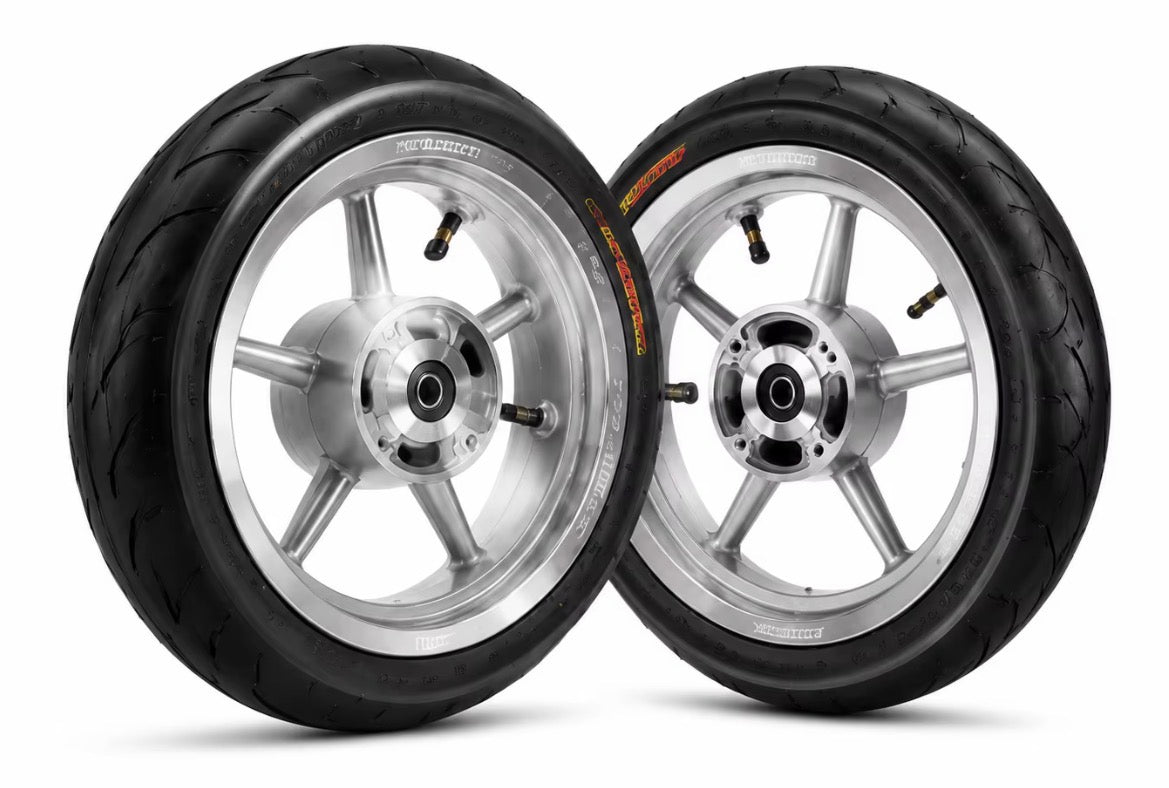 chrome kenda curve supermotos 12 IN fits kugoos and yozmas comes with rotor