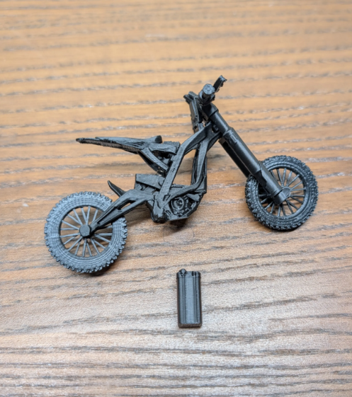 Mini surron lbx key chain (no mods only full black)